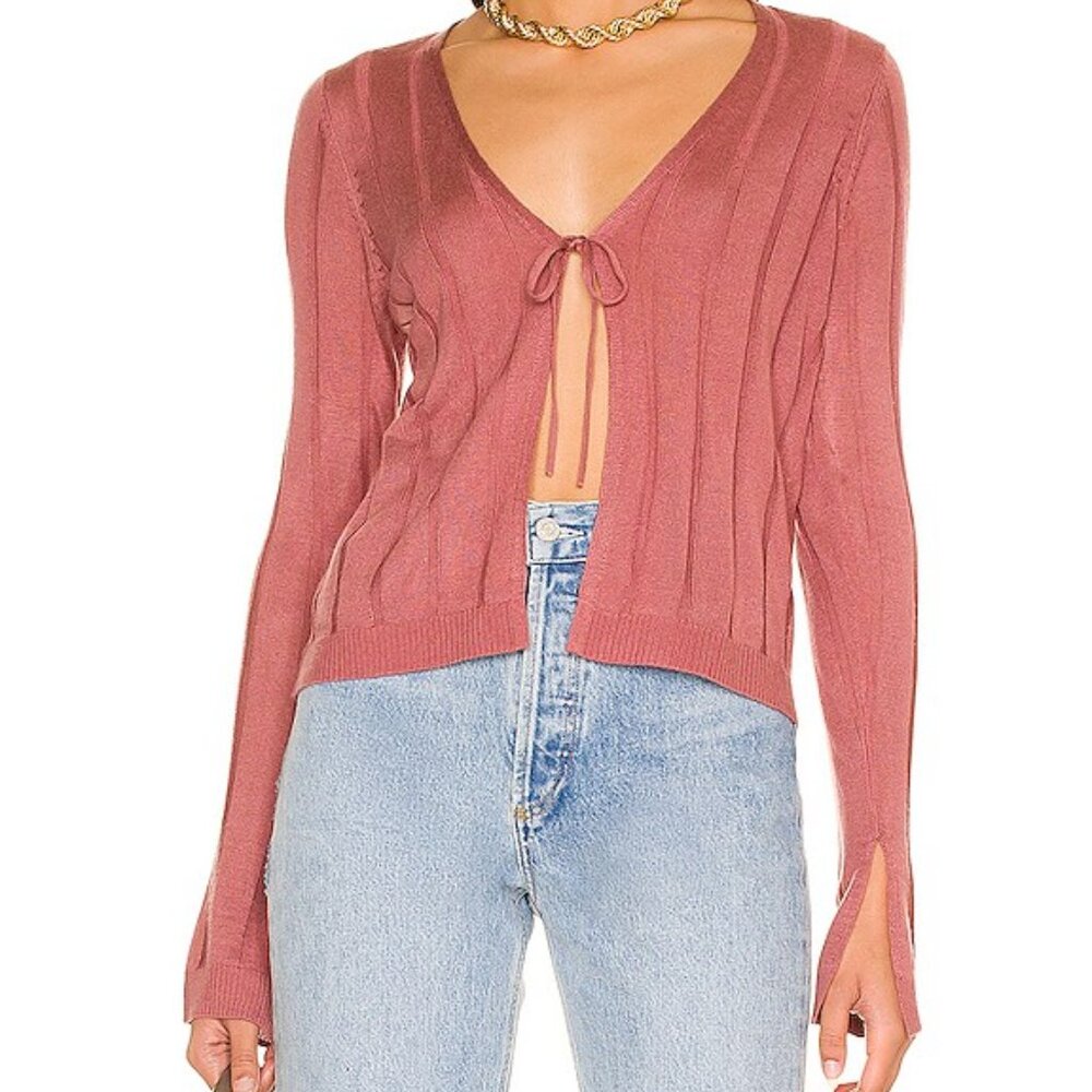 525 America Tie Front Cardigan Terra Size S